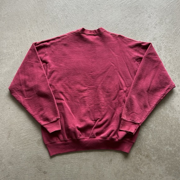 Vintage 90s Cow Sweatshirt Size XL Red Pasture Crewneck Outdoor Nature - Picture 4 of 5